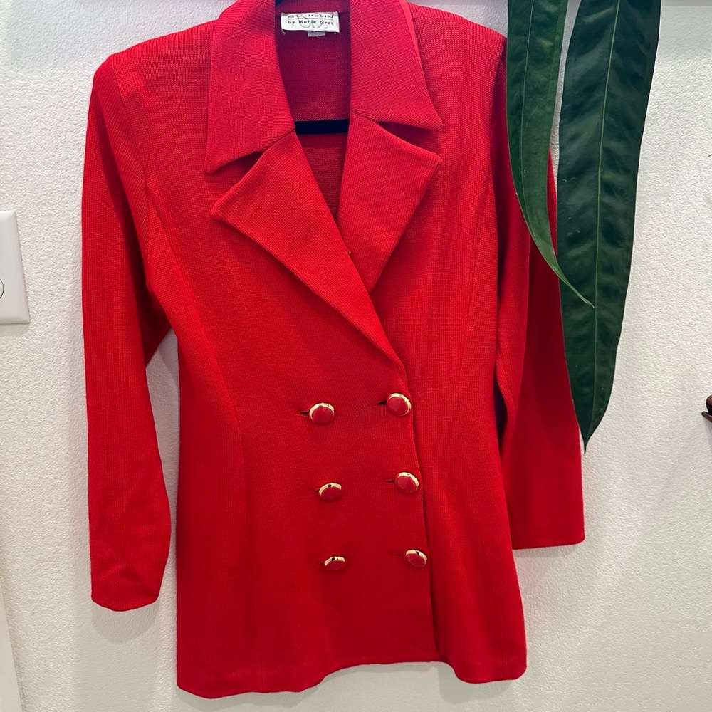Vintage St. John sweater jacket size P made in USA